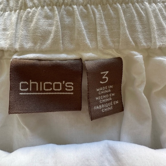 Chico's White Asymmetrical Skirt, size XL - Picture 6 of 14